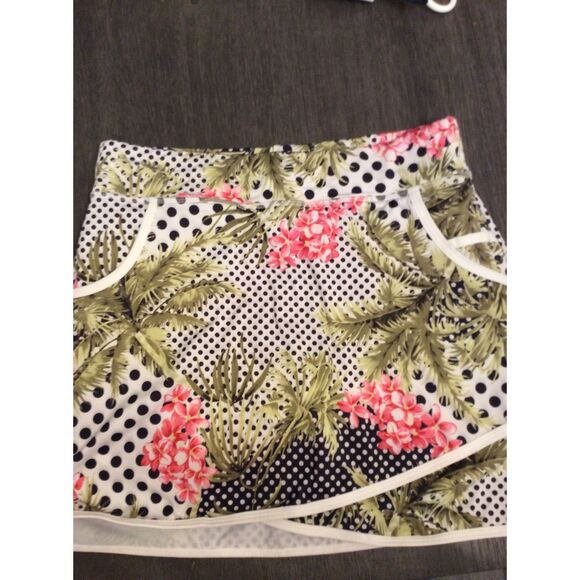 Sofibella Small Tropical Print Tennis Golf Pickle Ball Skort - Picture 1 of 5